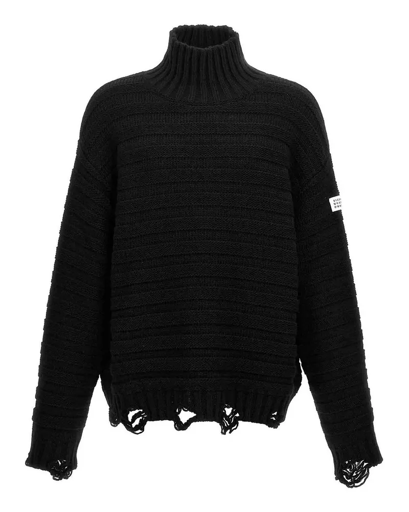 Maison Margiela Rollkragenpullover - Schwarz Schwarz