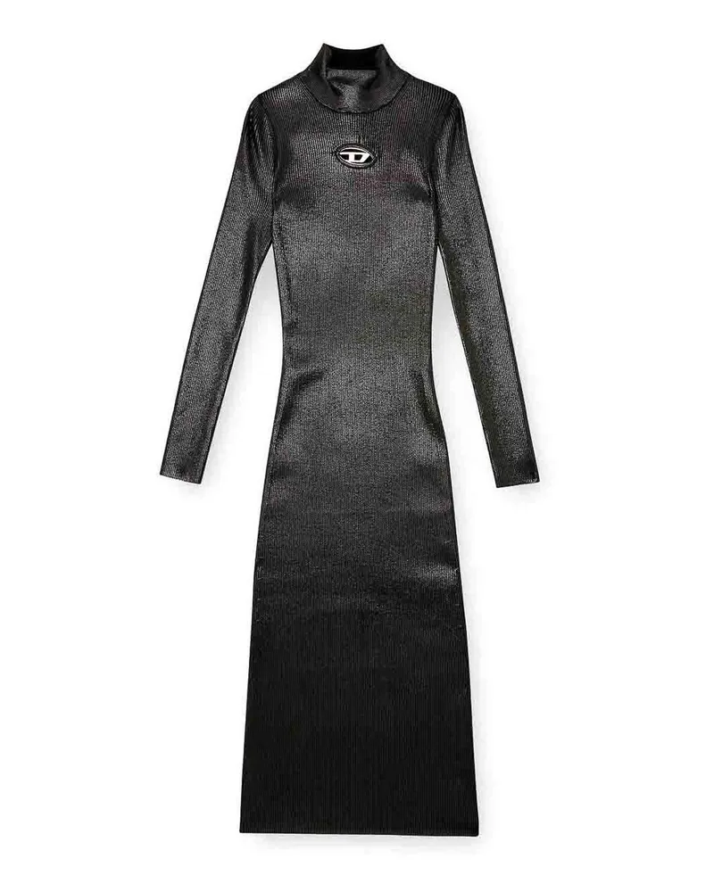 Diesel Knielanges Kleid - Schwarz Schwarz