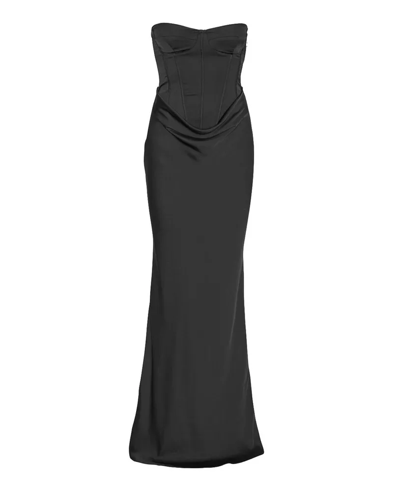 ROTATE Birger Christensen Maxikleid - Schwarz Schwarz