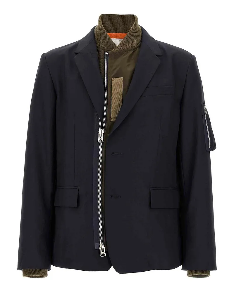 Sacai Bomberjacke - Blau Blau