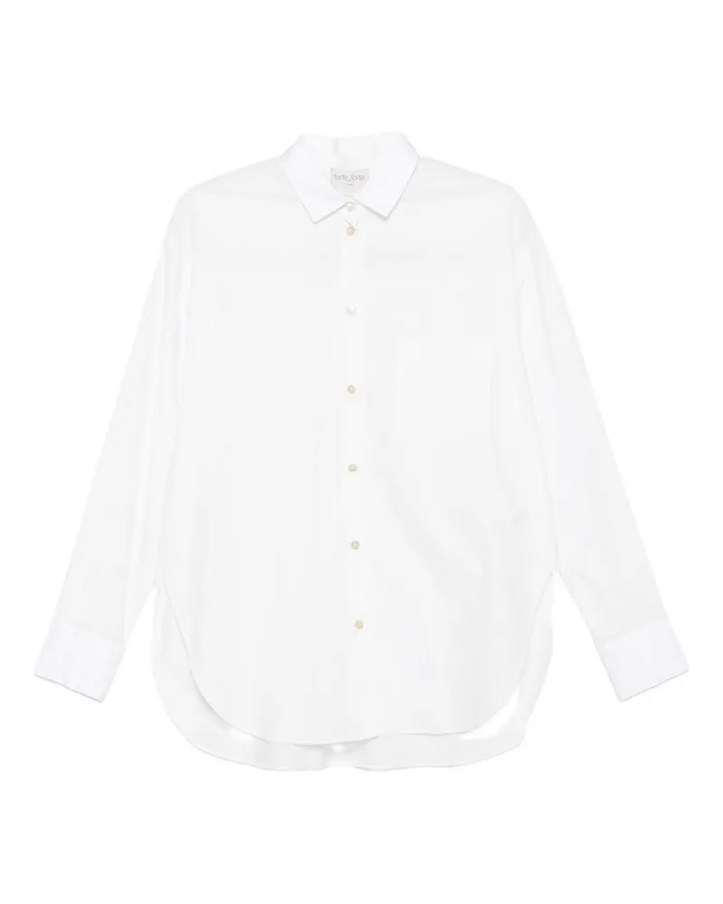 forte_forte Hemd - Weiß Weiß