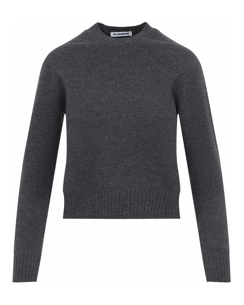 Jil Sander Rundhalspullover - Grau Grau