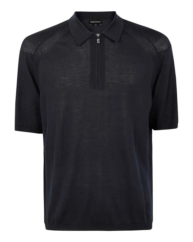 Emporio Armani Rundhalspullover - Schwarz Schwarz