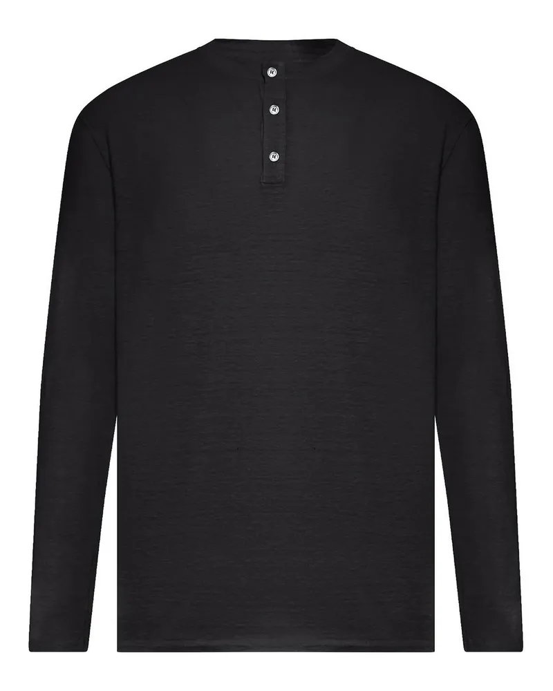 Roberto Collina Rundhalspullover - Schwarz Schwarz