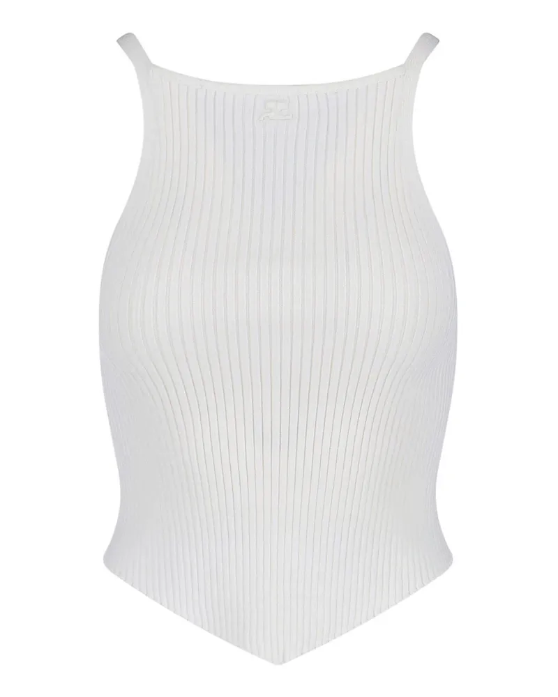 Courrèges Top - Weiß Weiß