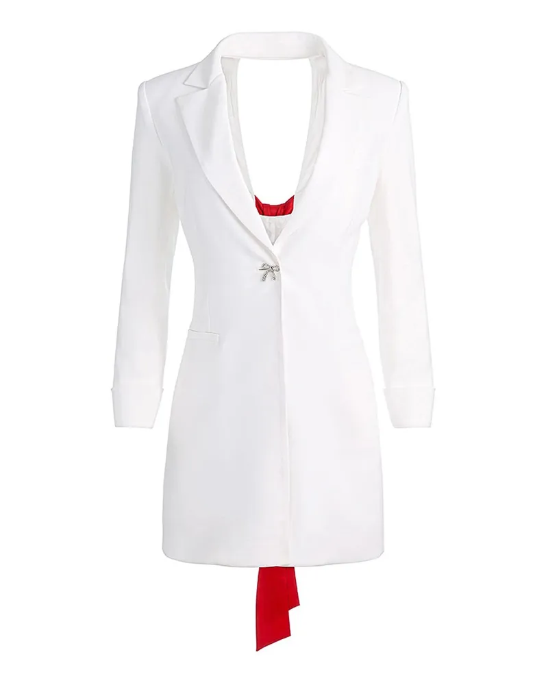 Alice + Olivia Kurzes Kleid - Weiß Weiß