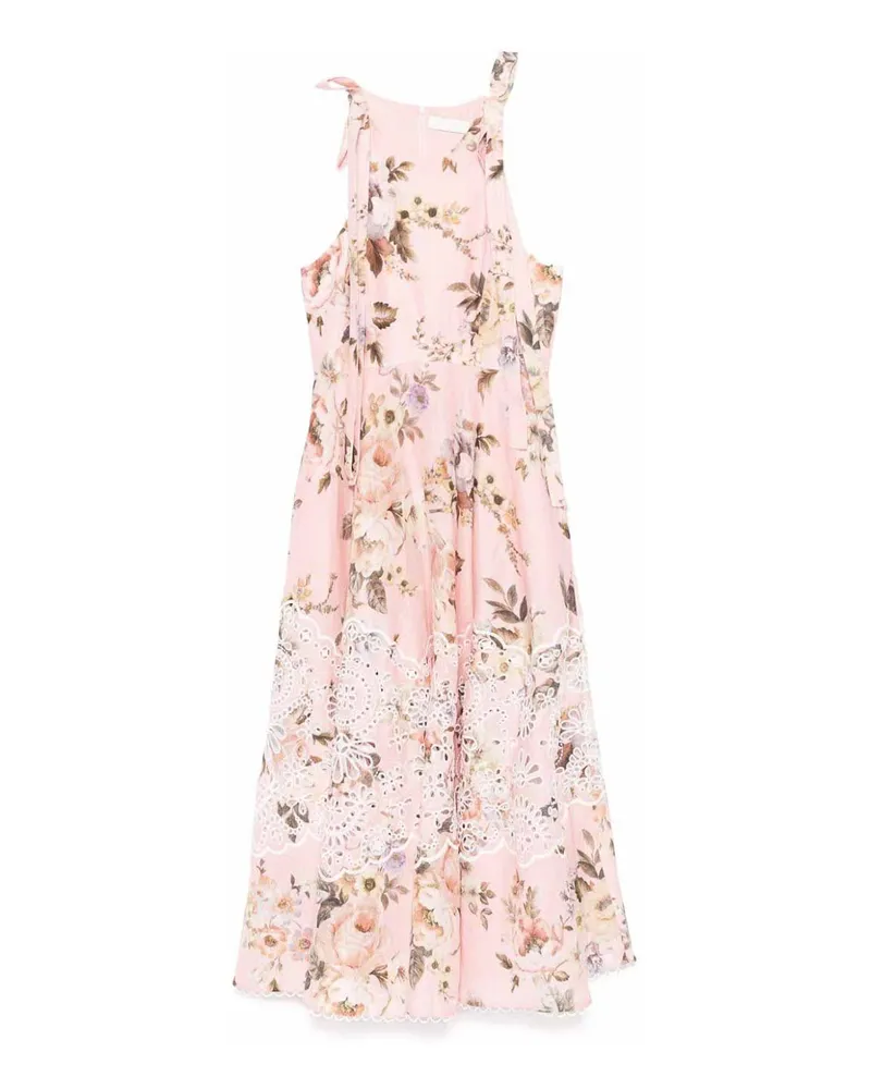 Zimmermann Knielanges Kleid - Nude Nude