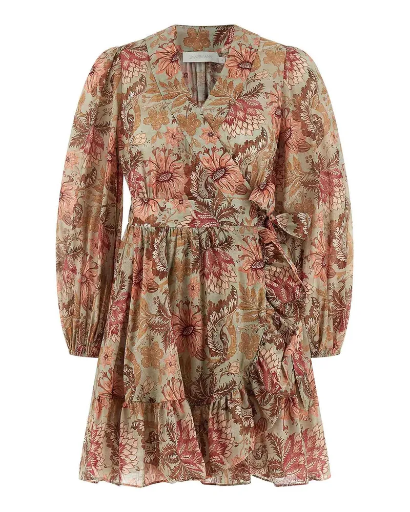 Zimmermann Knielanges Kleid - Grün Grün