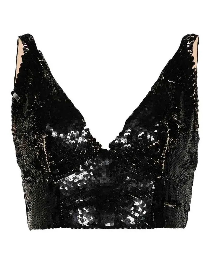 P.A.R.O.S.H. P. A.R. O H. Top - Schwarz Schwarz