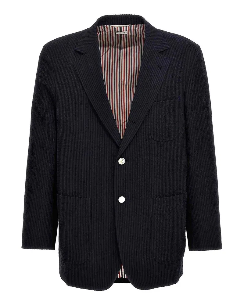 Thom Browne Blazer - Blau Schwarz