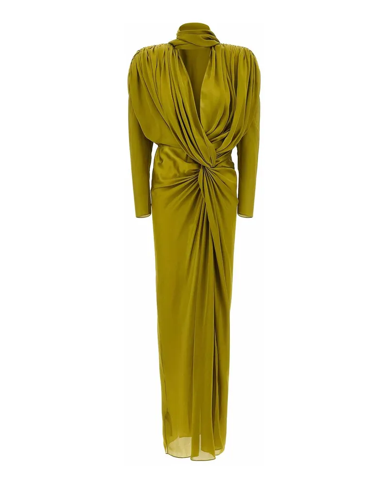 Balmain Knielanges Kleid - Grün Grün