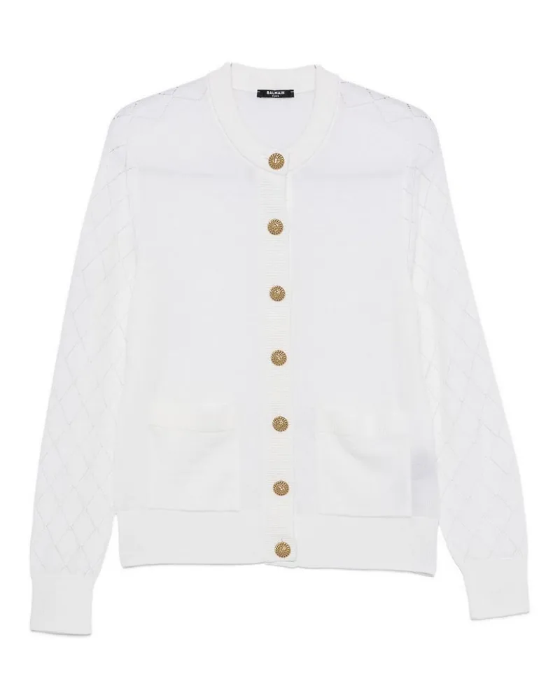 Balmain Cardigan - Weiß Weiß