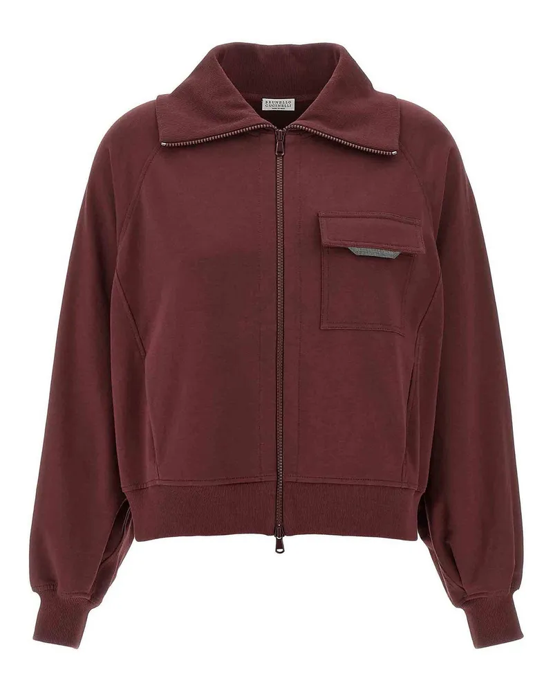 Brunello Cucinelli Sweatshirt - Dunkelrot Dunkelrot