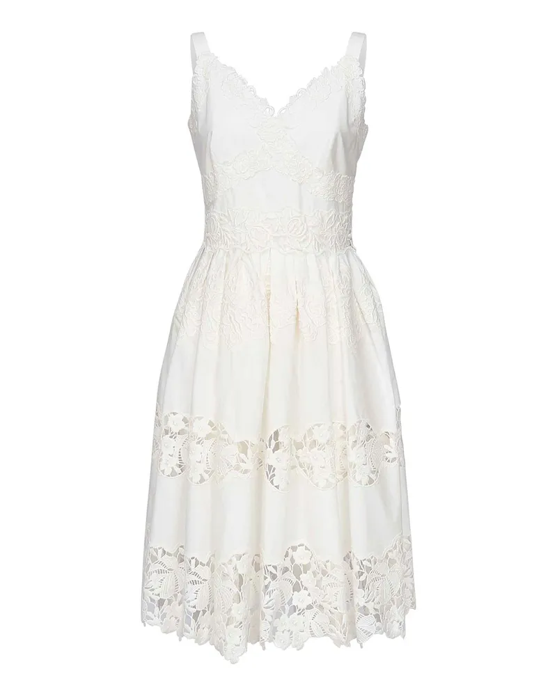 Dolce & Gabbana Knielanges Kleid - Weiß Weiß