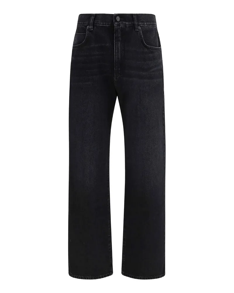 Balmain Straight Leg Jeans - Schwarz Schwarz