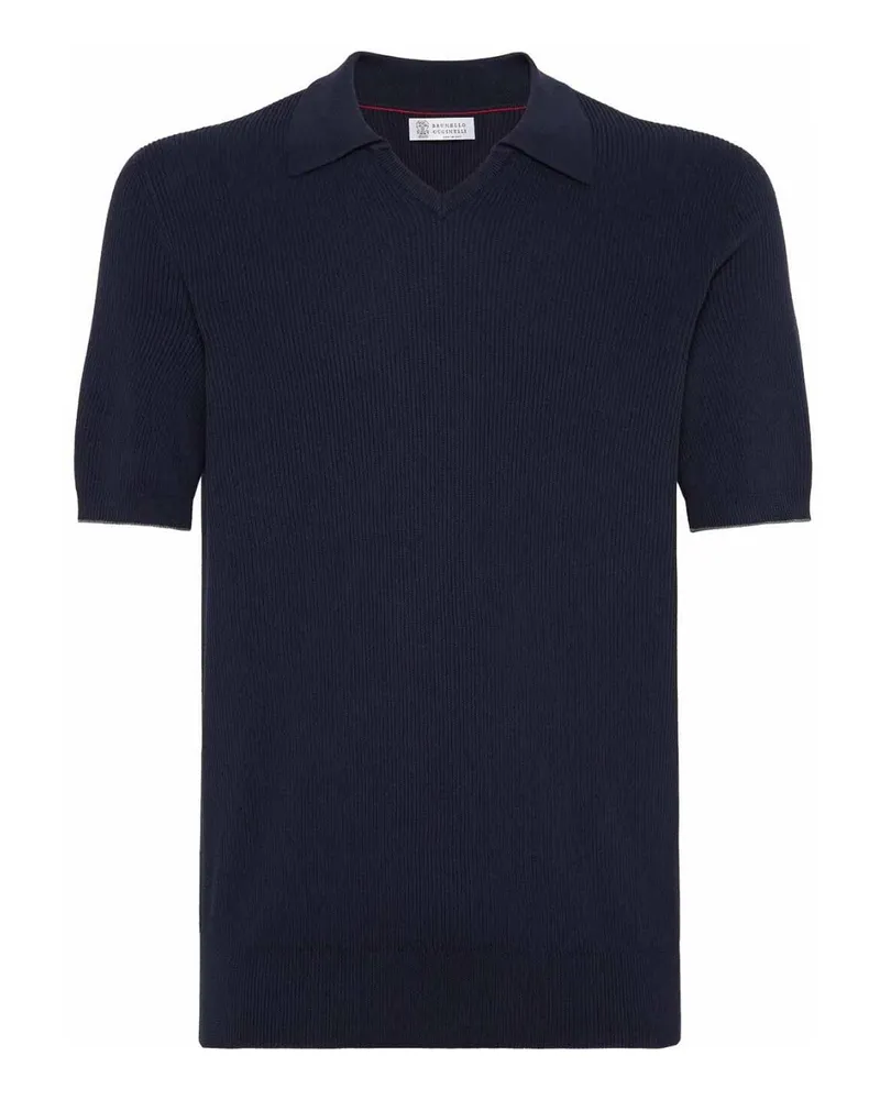 Brunello Cucinelli Poloshirt - Blau Blau