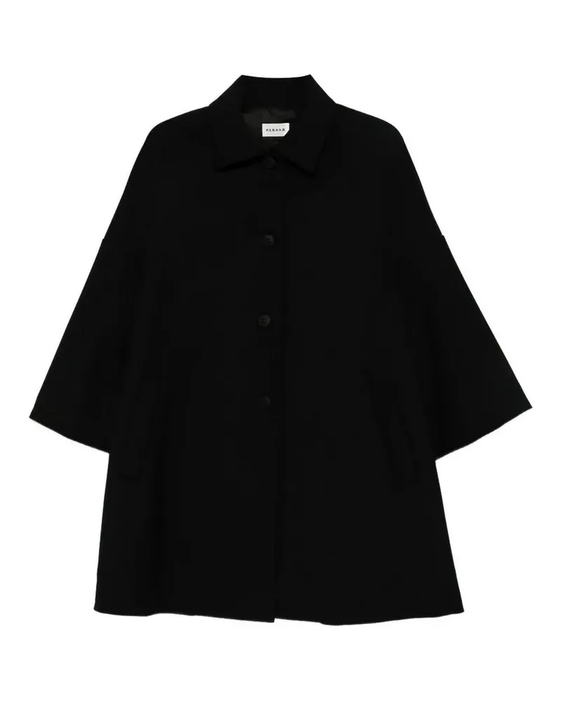 P.A.R.O.S.H. P. A.R. O H. Knielanger Mantel - Schwarz Schwarz