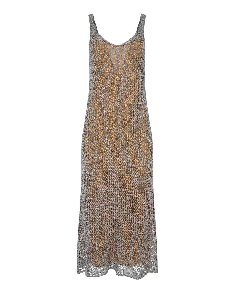 Pinko Knielanges Kleid - Grau Grau