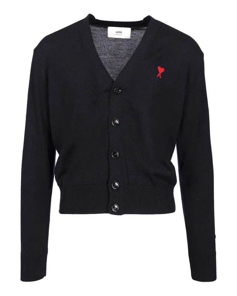AMI Paris Cardigan - Blau Blau
