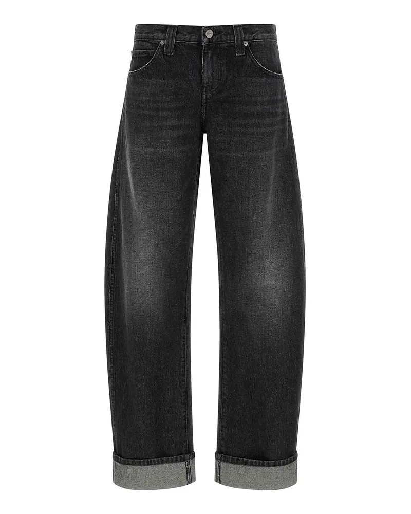 KHAITE Straight Leg Jeans - Grau Grau