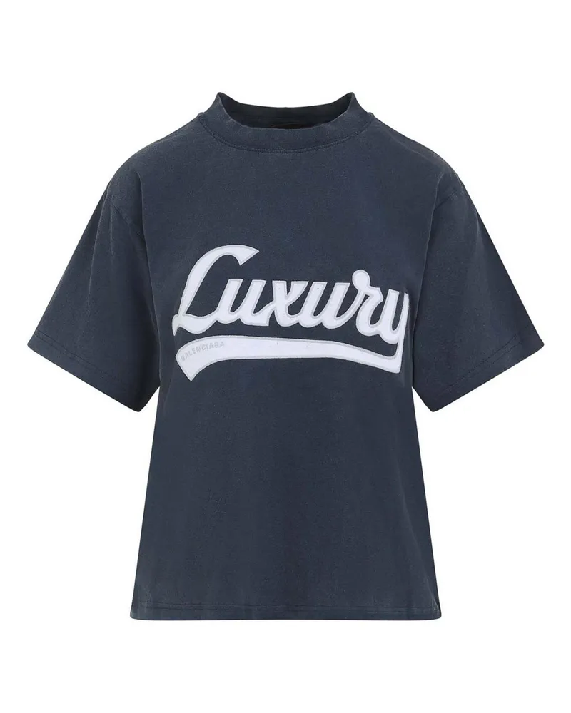 Balenciaga T-Shirt - Dunkelblau Dunkelblau