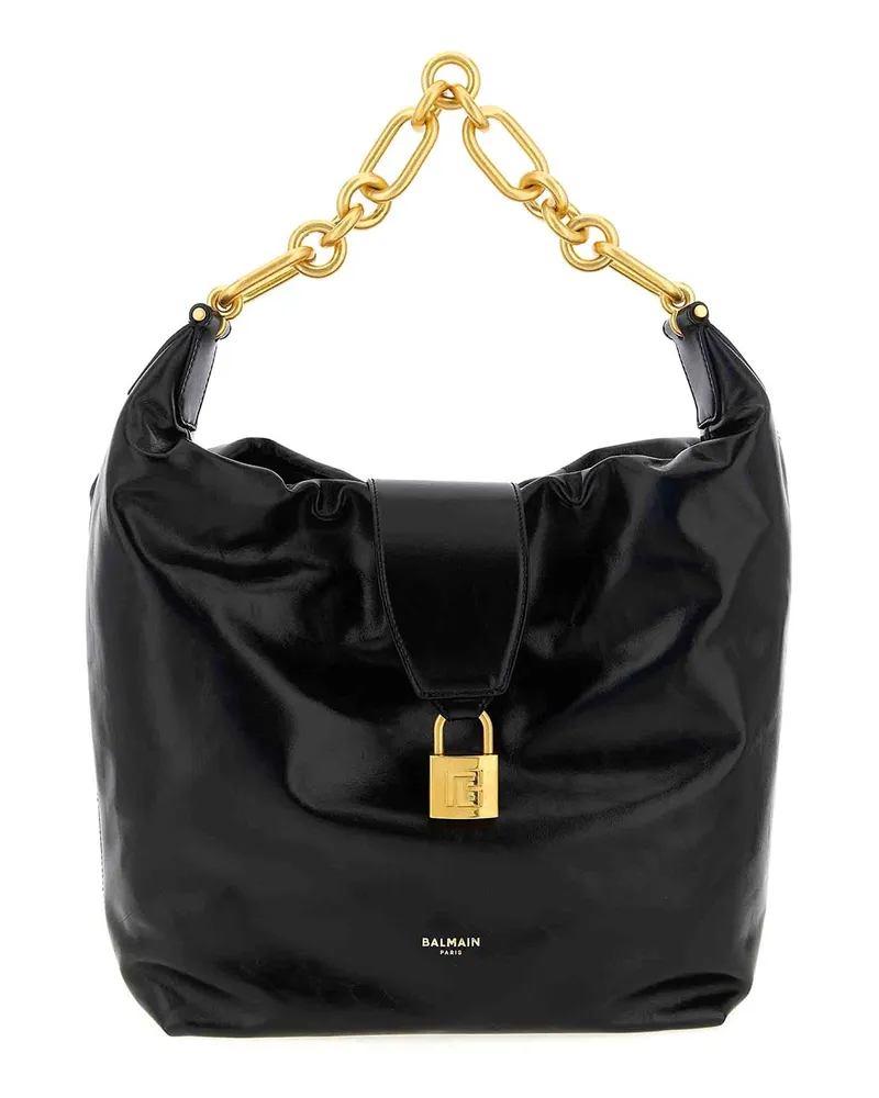 Balmain Schultertasche - Schwarz Schwarz
