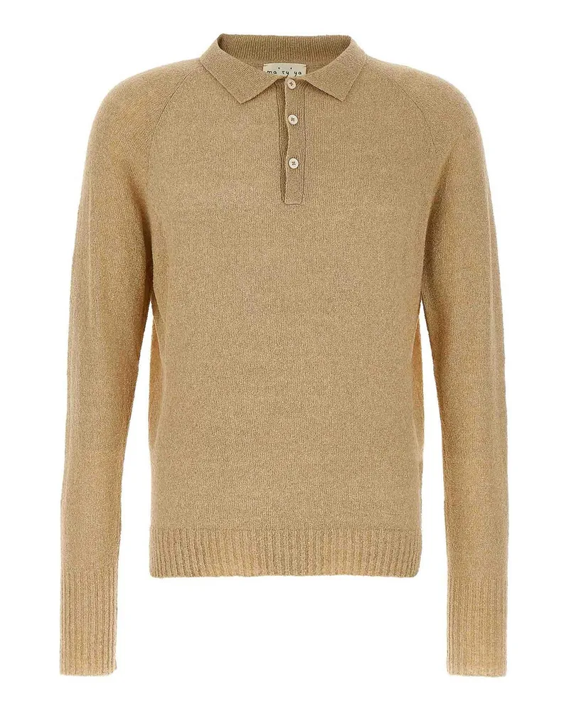 MA'RY'YA Poloshirt - Beige Beige