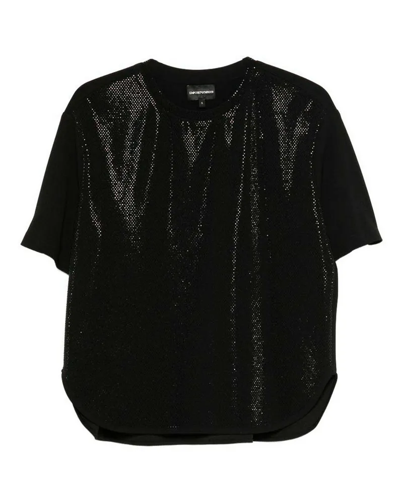 Emporio Armani Rundhalspullover - Schwarz Schwarz