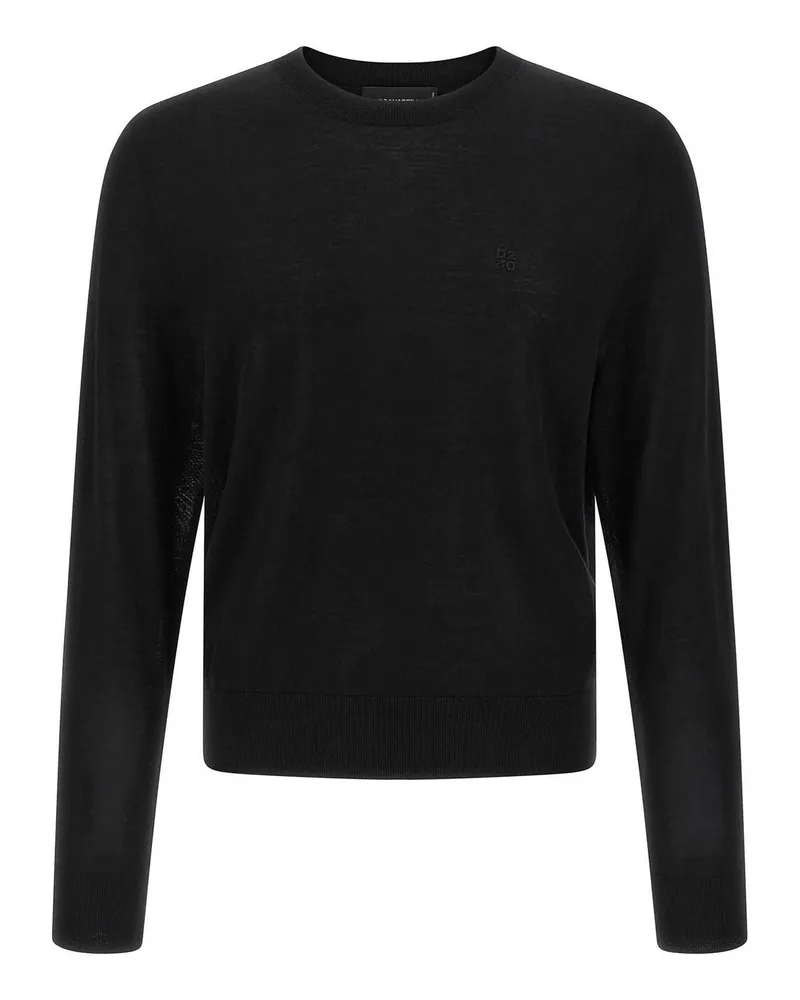 Dsquared2 Rundhalspullover - Schwarz Schwarz