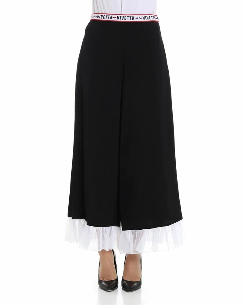 Vivetta Casual Hose - Schwarz Schwarz