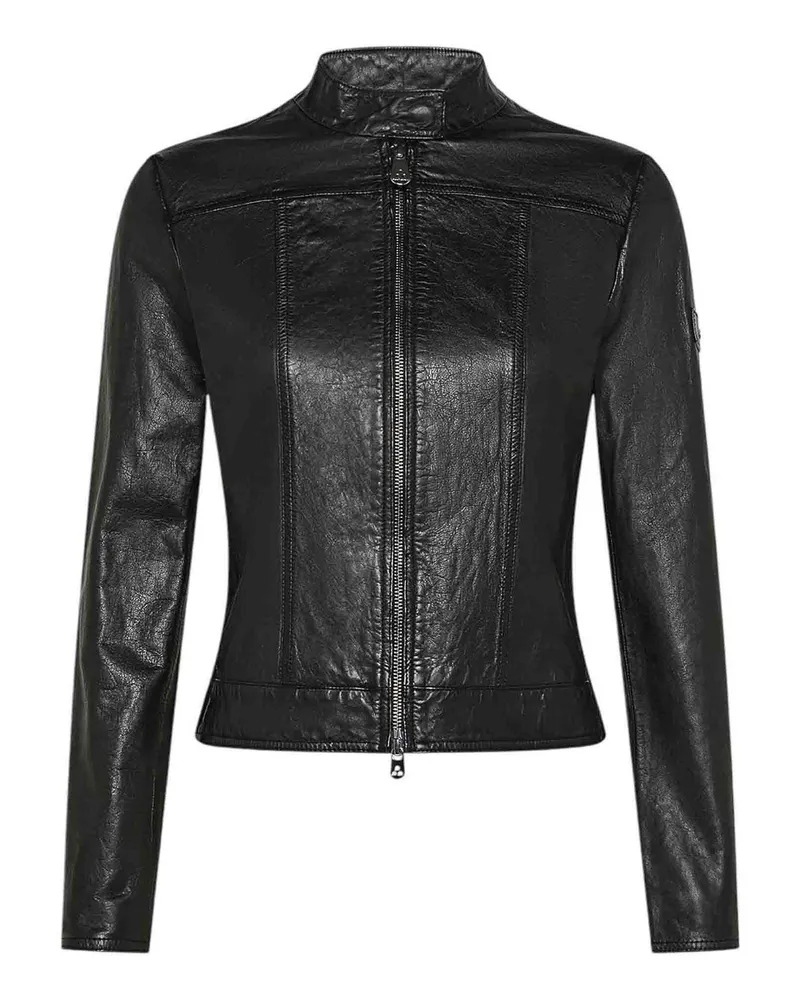Peuterey Lederjacke - Schwarz Schwarz