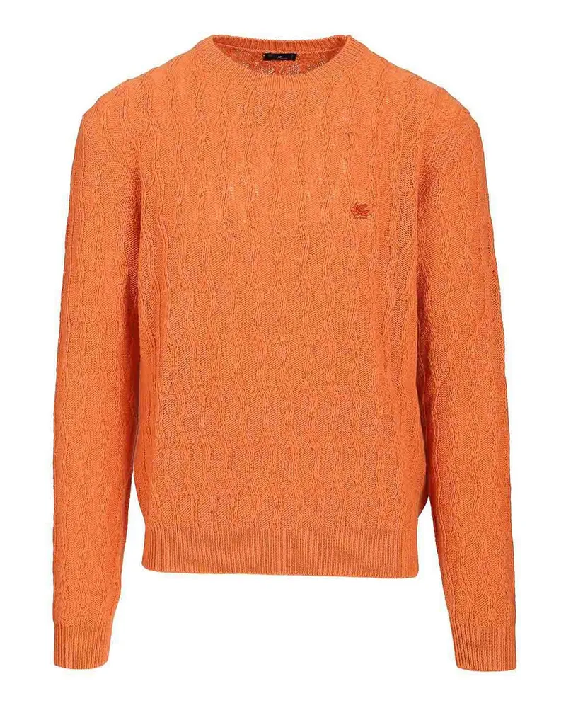 Etro Rundhalspullover - Orange Orange