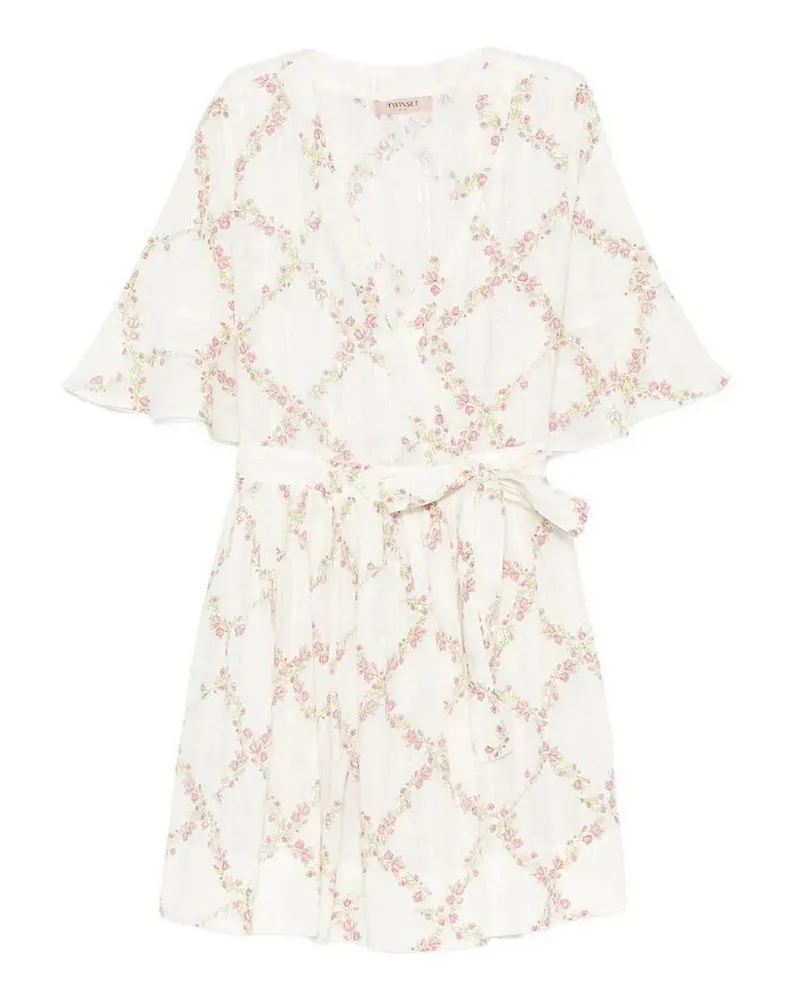 Twin-Set Maxikleid - Weiß Weiß