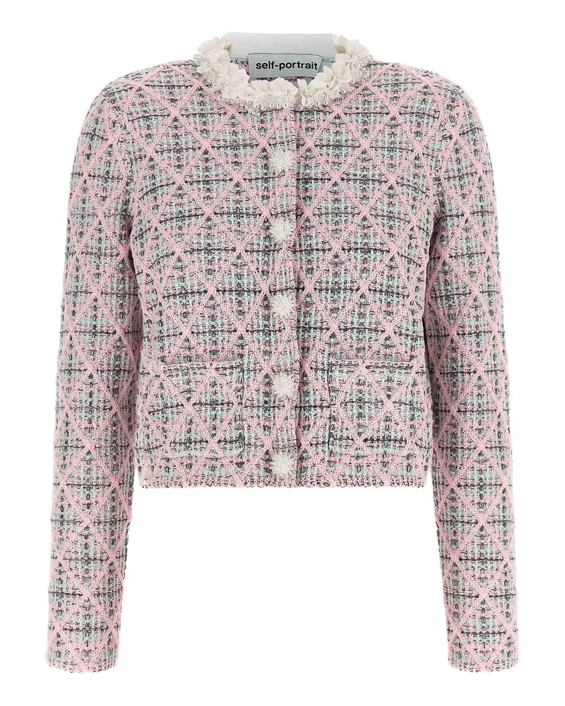 Self-Portrait Cardigan - Rosa Nude