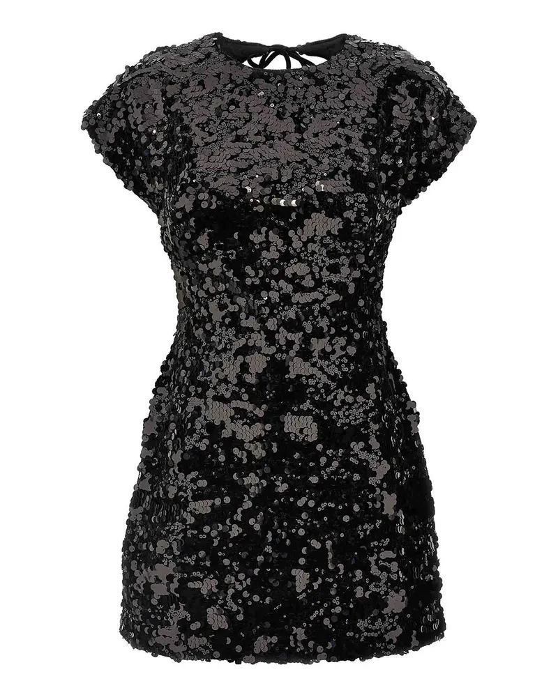 Ganni Kurzes Kleid - Schwarz Schwarz