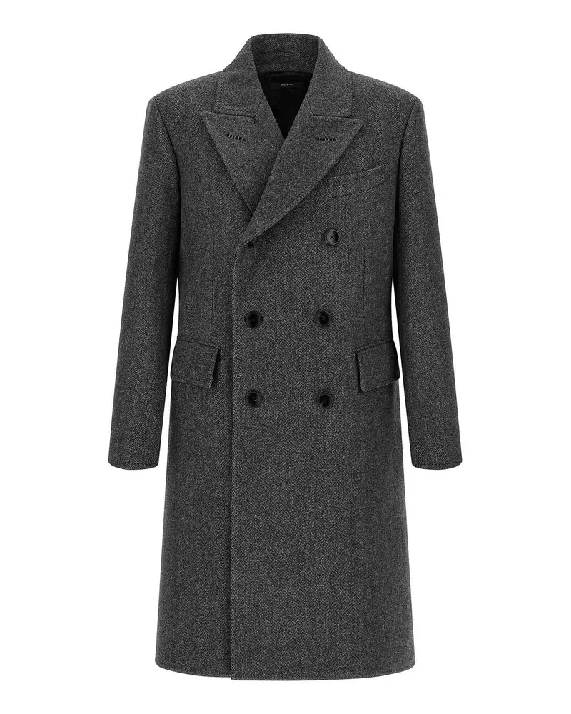 Tom Ford Kurzer Mantel - Grau Grau