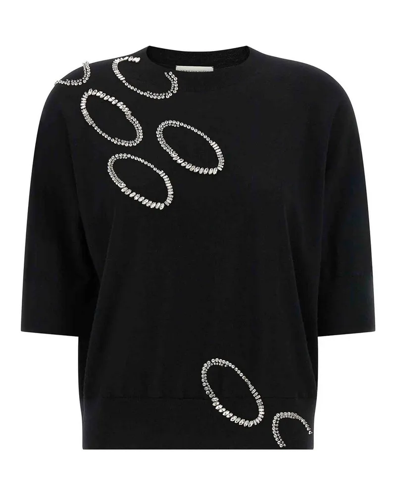 Dries van Noten Rundhalspullover - Schwarz Schwarz