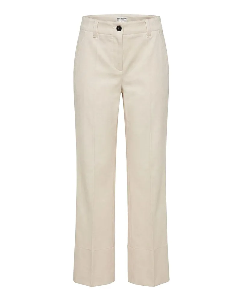 Brunello Cucinelli Casual Hose - Weiß Weiß