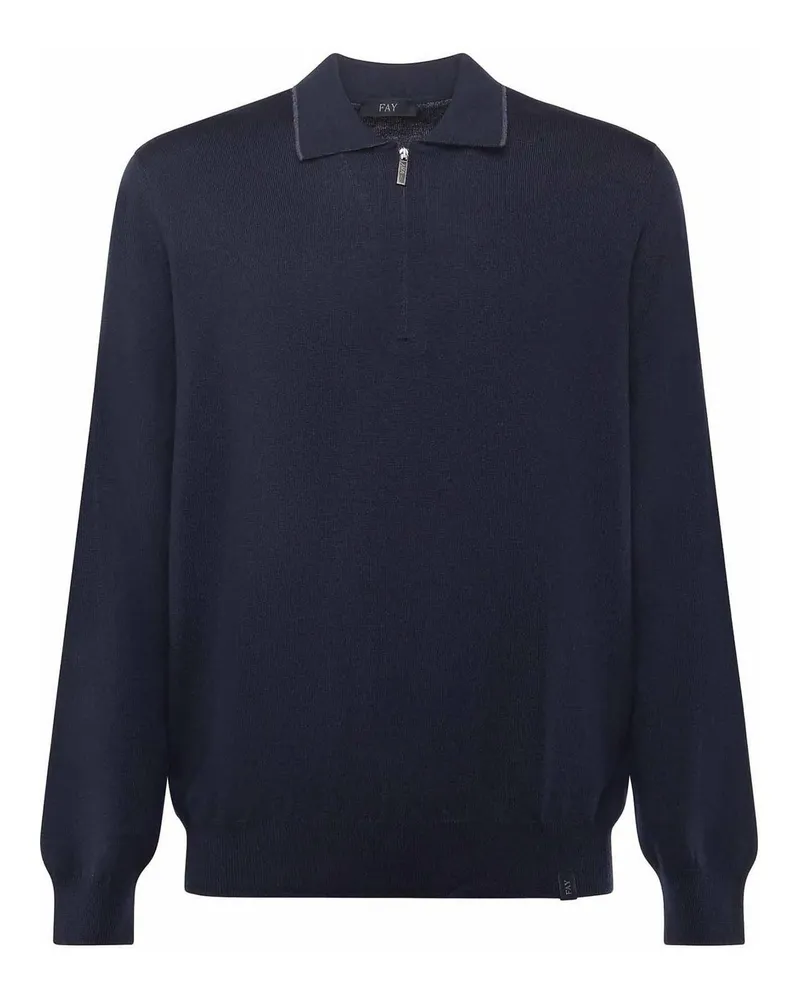 Fay Poloshirt - Blau Blau