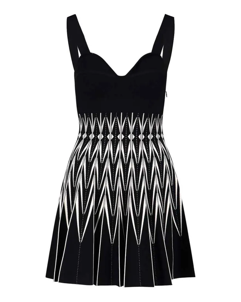 Alexander McQueen Kurzes Kleid - Schwarz Schwarz