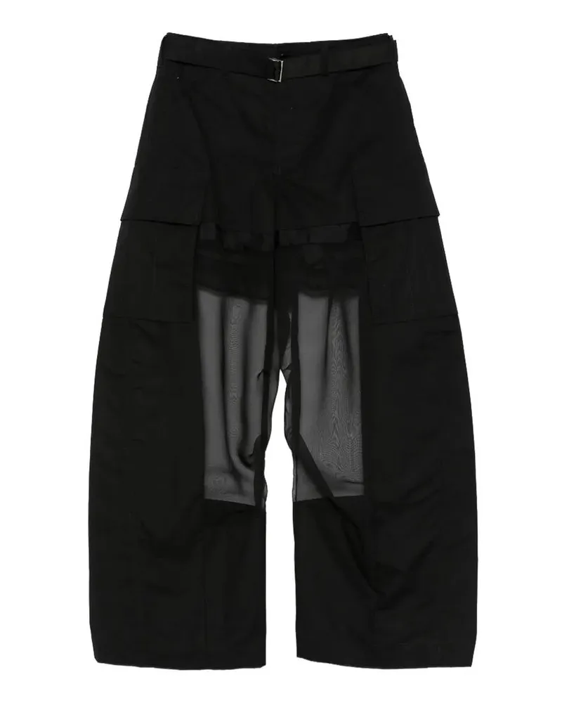 Sacai Casual Hose - Schwarz Schwarz