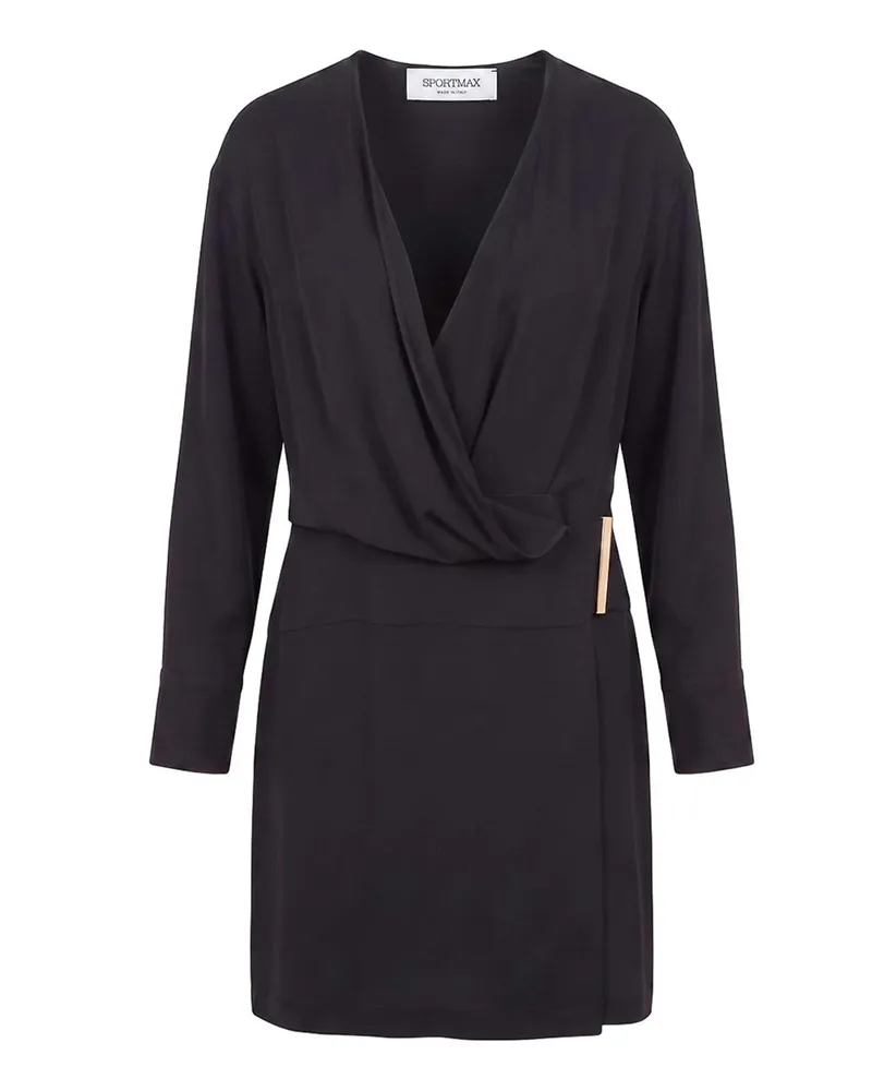 SPORTMAX Knielanges Kleid - Schwarz Schwarz