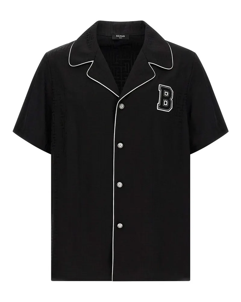 Balmain Hemd - Schwarz Schwarz