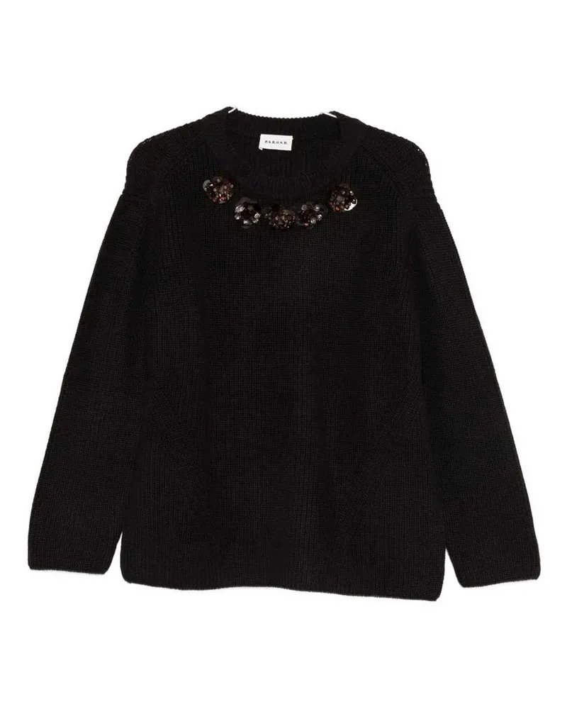 P.A.R.O.S.H. P. A.R. O.S. H. Rundhalspullover - Braun Braun