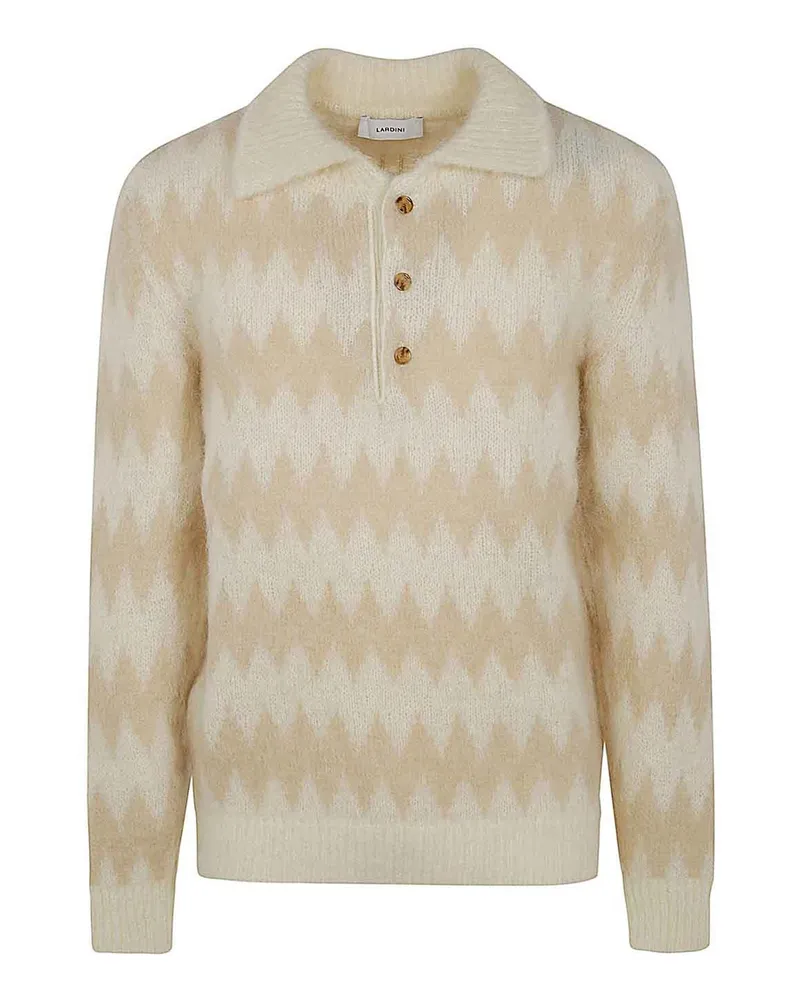 LARDINI Poloshirt - Weiß Weiß
