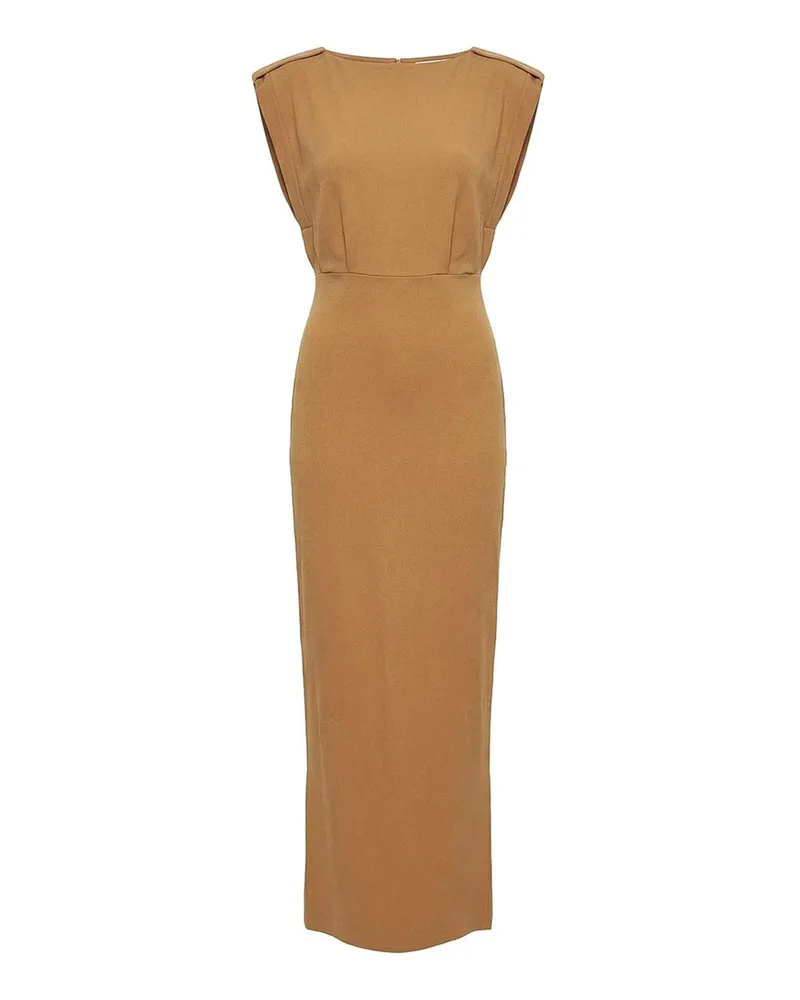 Elisabetta Franchi Knielanges Kleid - Beige Beige