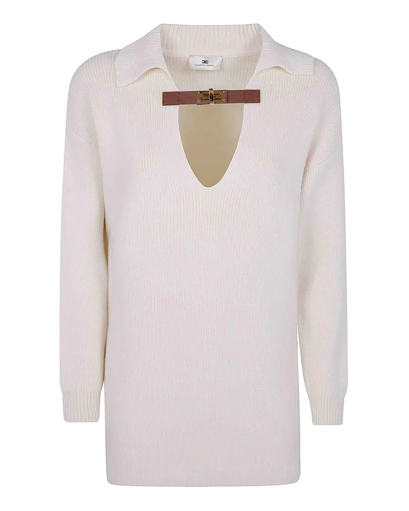 Elisabetta Franchi Poloshirt - Weiß Weiß