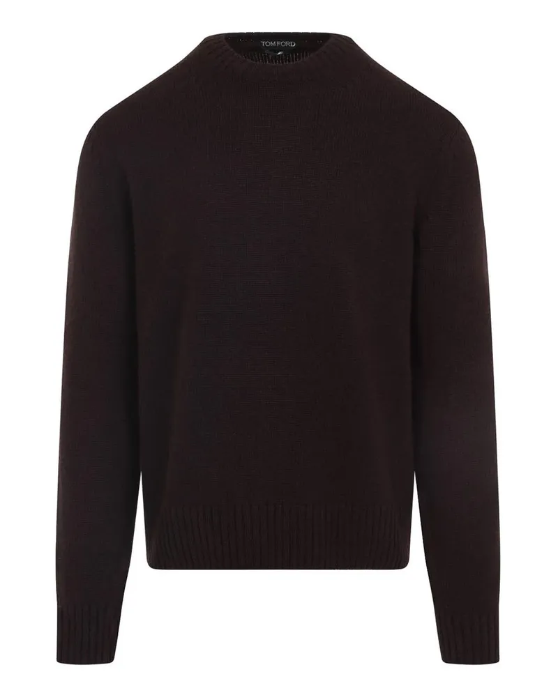 Tom Ford Rundhalspullover - Braun Braun