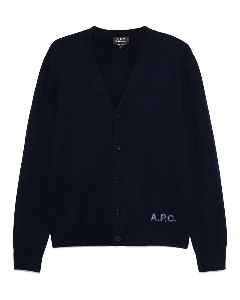 A.P.C. A. P.C. Rundhalspullover - Blau Blau