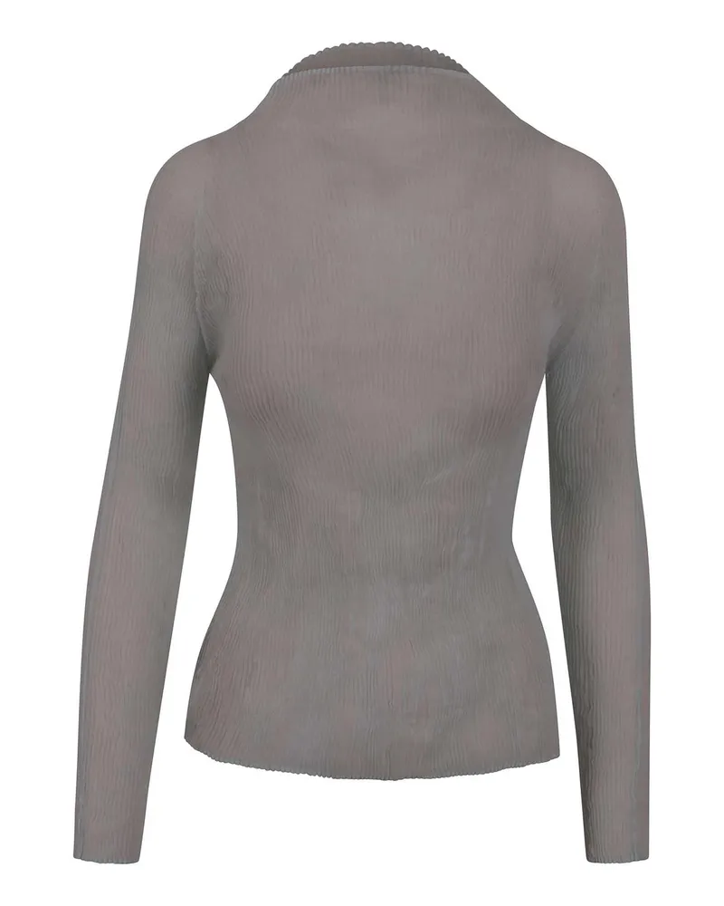 Issey Miyake Bluse - Grau Grau
